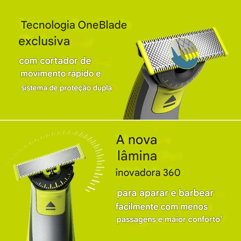Aparador de pelos USB-A OneBlade 360° - Philips
