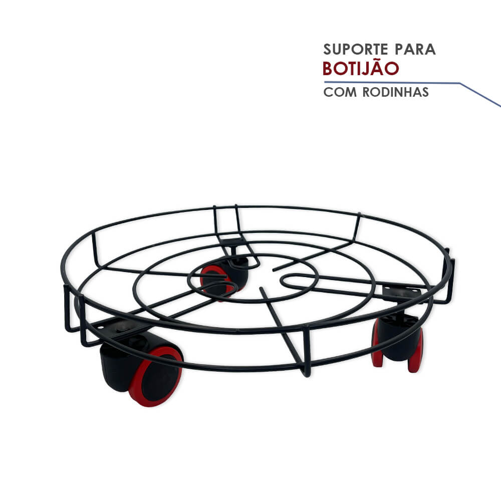 Suporte para Botijão de Gás com Rodinhas