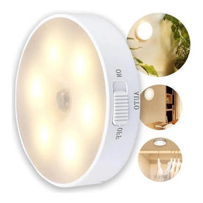 Luminária Led sem Fio com Sensor Presença - USB Recarregável