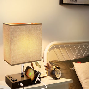 Lâmpada de Cabeceira LED Moderna de 3 Cores com USB + 1 Ano de Garantia