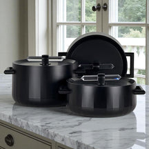 Conjunto Panelas de Luxo em Aço Inoxidável - HeatLock Pro™