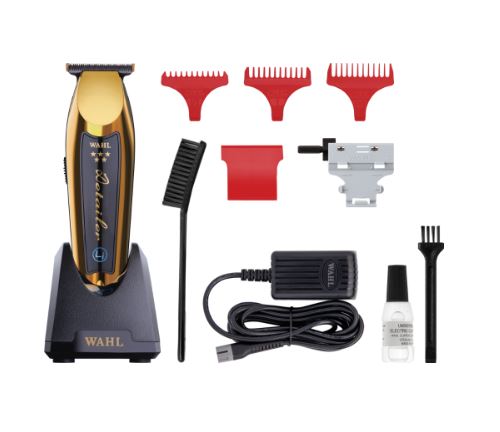 Combo Máquina De Corte Wahl Magic Cordless Gold  + Máquina de Acabamento Detailer Li Cordless Gold