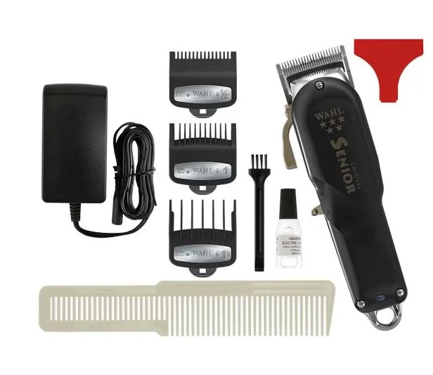 Combo Sem Fio Senior Preta Cordless Wahl + Slimline Pro Li Black Bivolt Andis