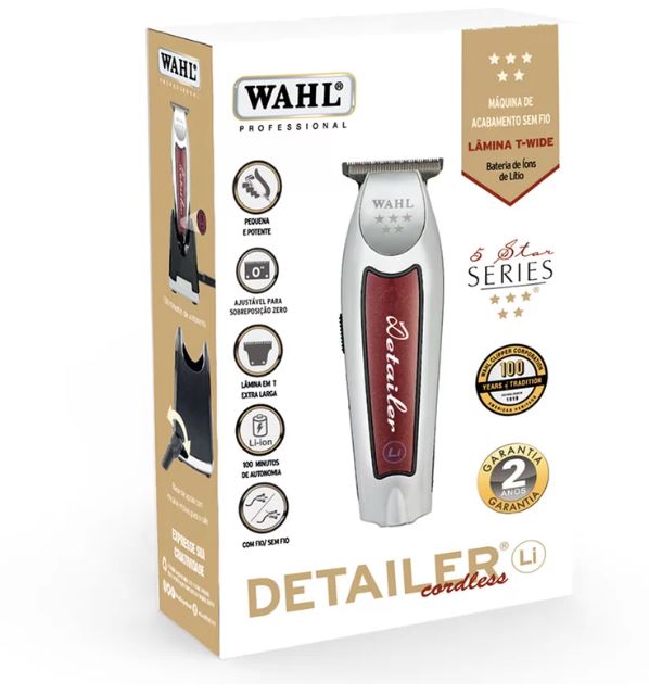 Máquina De Acabamento Wahl Detailer Cordless Lithium Bivolt