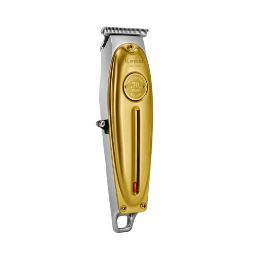 Maquina De Corta Cabelo Acabamento Kemei Km 1949 Gold Metal