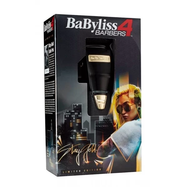 Máquina de Corte Babyliss 4 Barbers Black FX Sem Fio Preta Bivolt