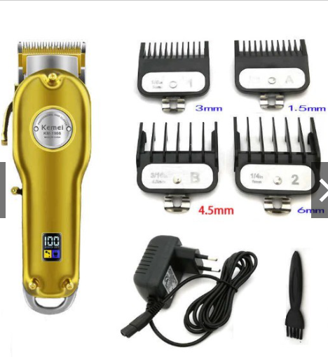 Máquina de Corte Kemei 1986 Cordless Bivolt