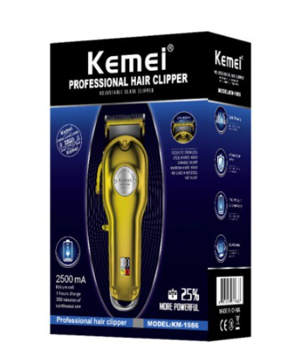 Máquina de Corte Kemei 1986 Cordless Bivolt