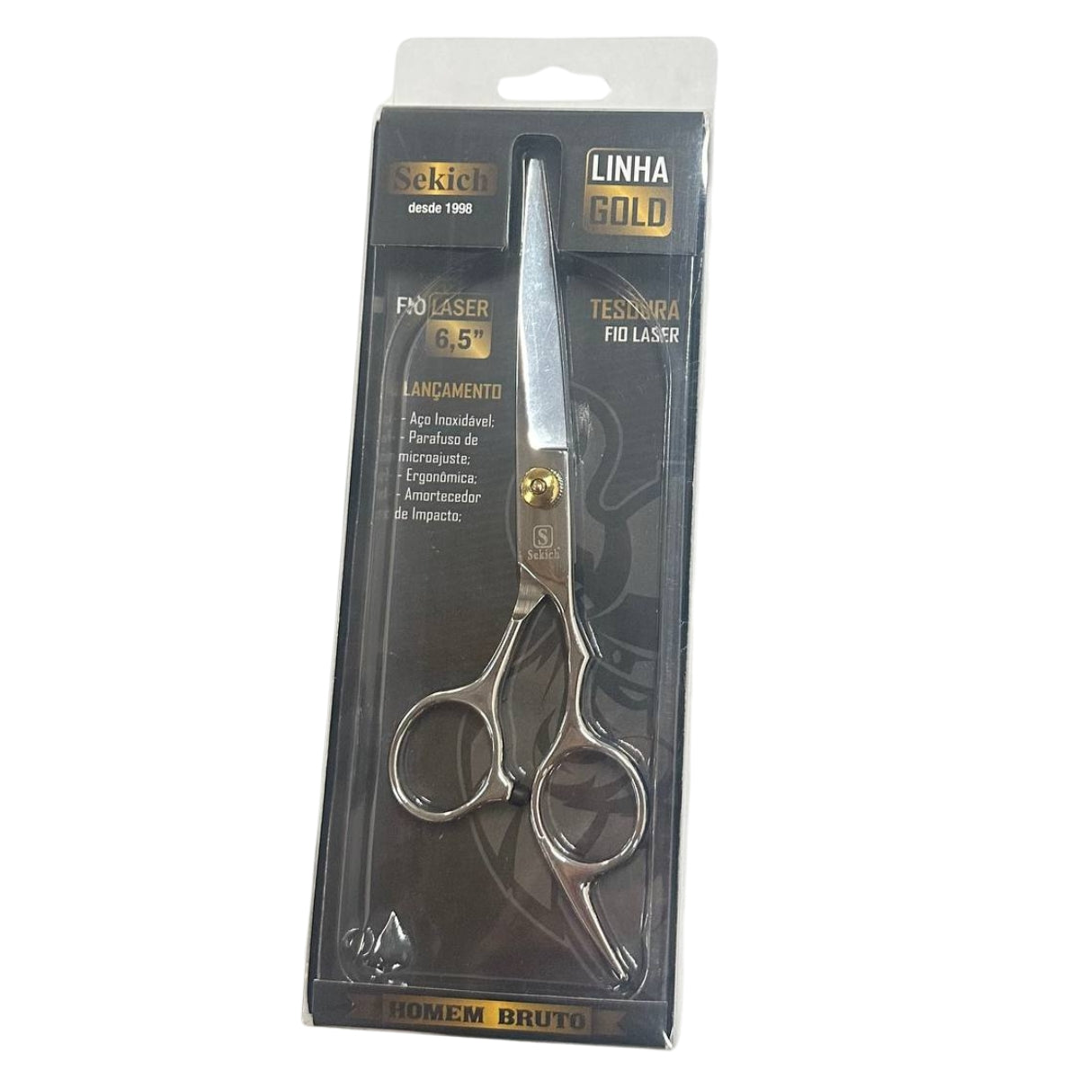 Tesoura Profissional Sekich Fio Laser 25910 Prata 6.5 Polegadas